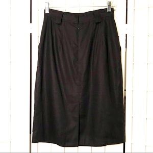 Black Linen Skirt